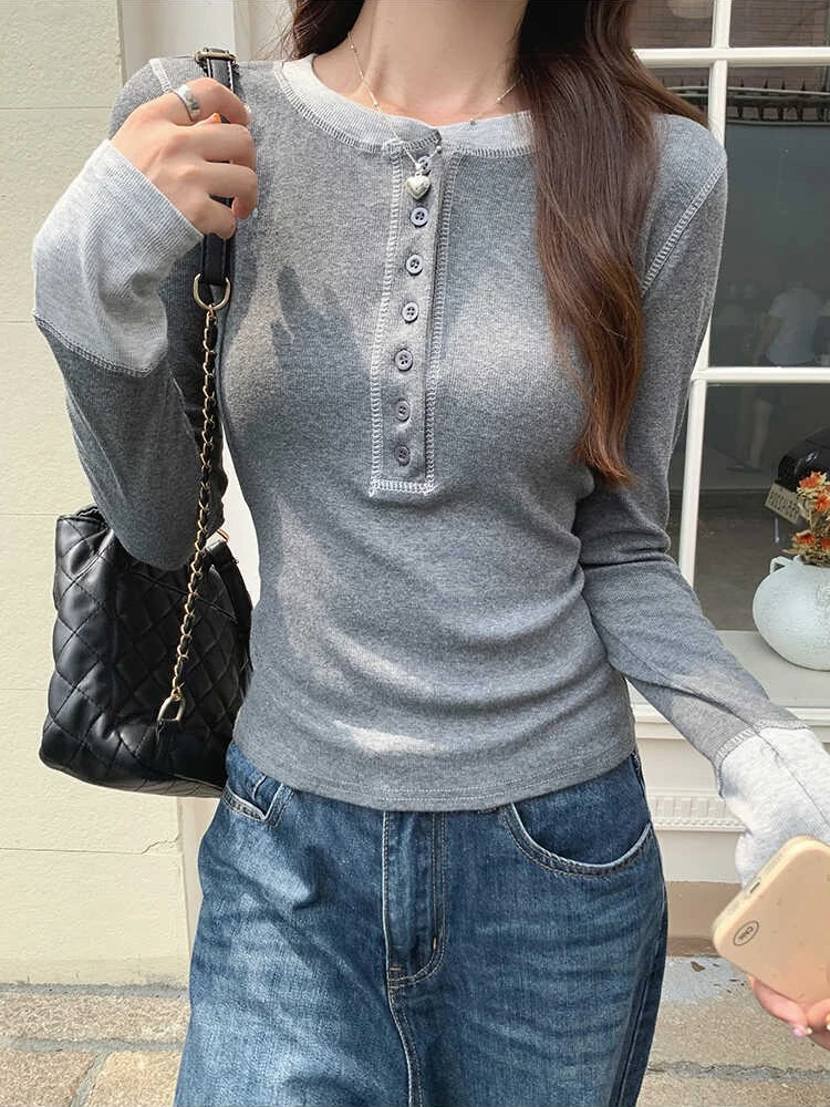 Women Top Fashion - Футболка в стиле пэчворк Y2K 2025,