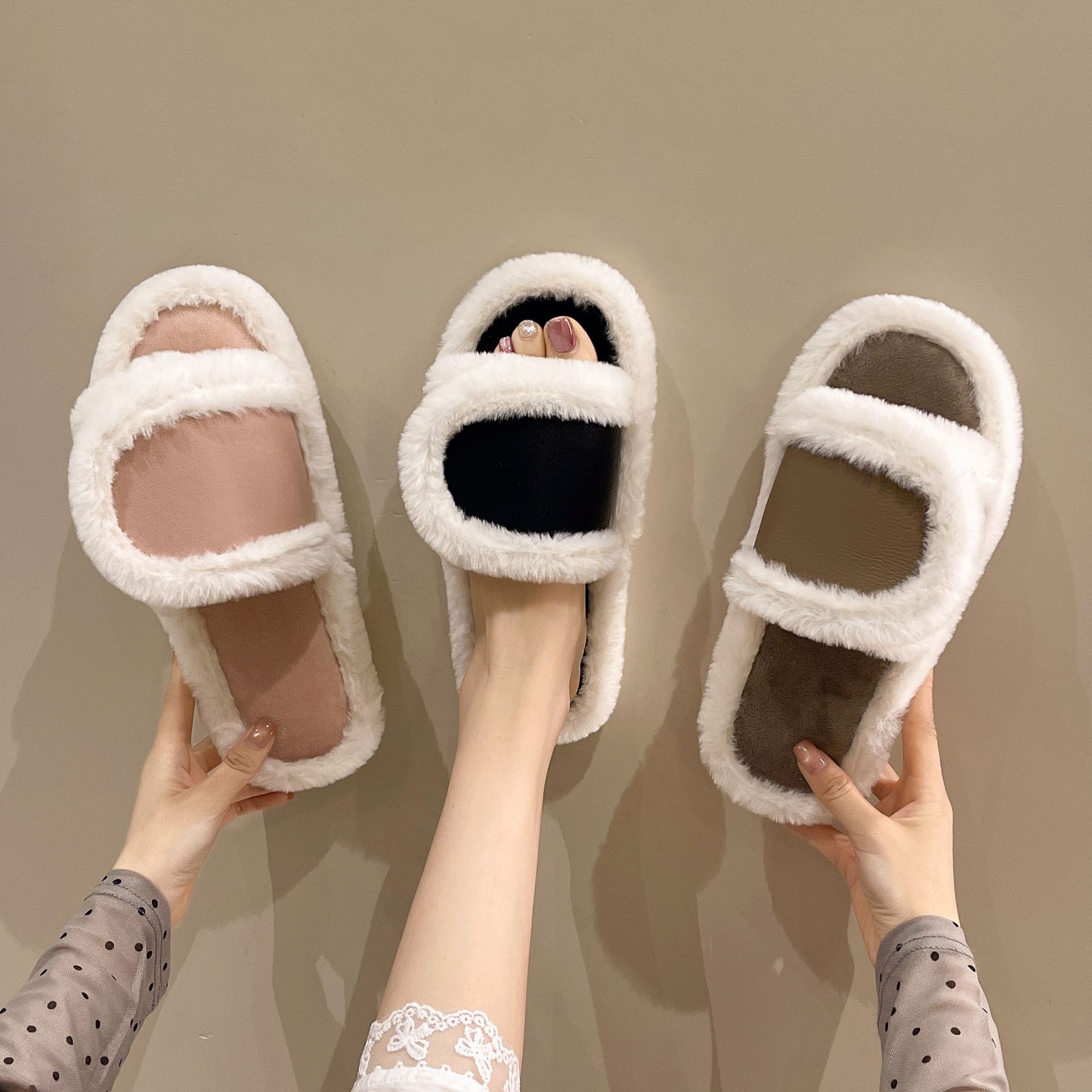 Women'S Fashion Winter 2026 - Новые пушистые тапочки 2026 года для