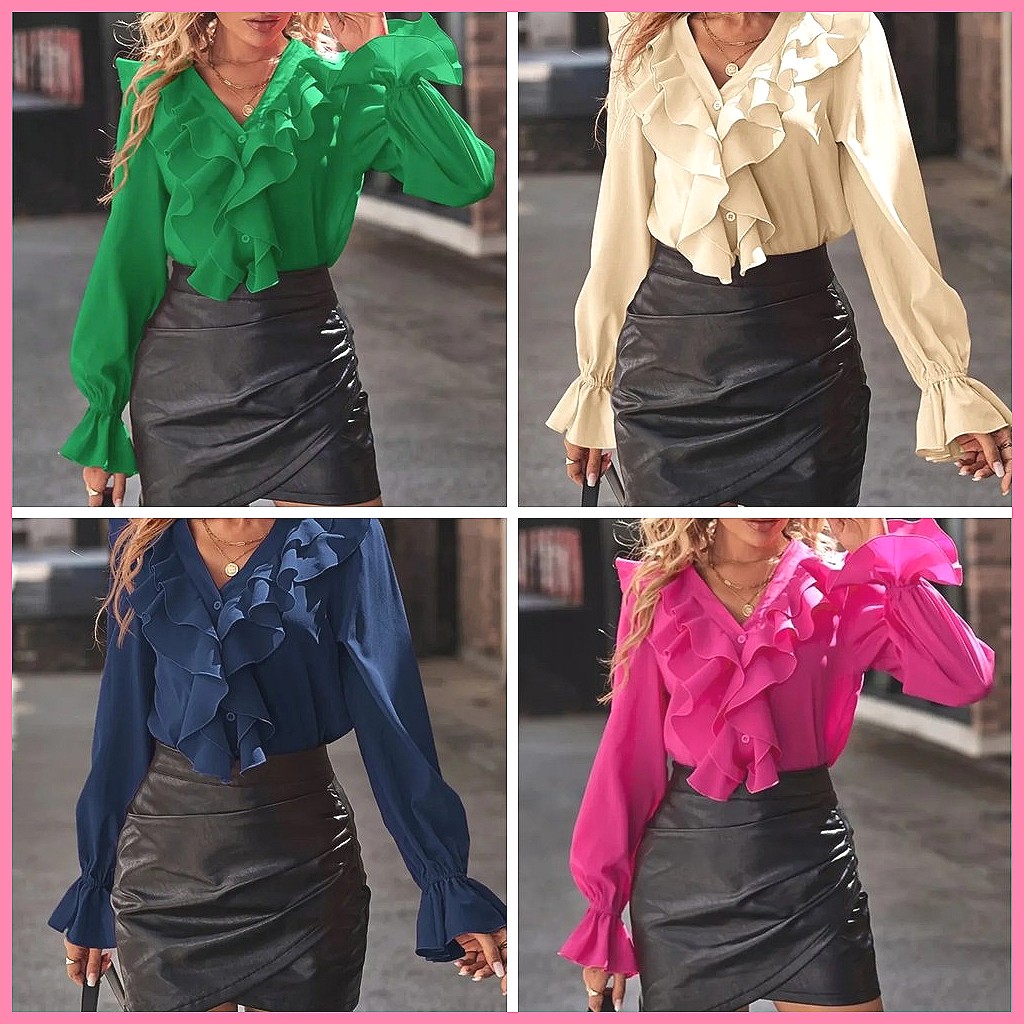 Модная женская блузка с V-обра – обзор и цена Women Top Fashion