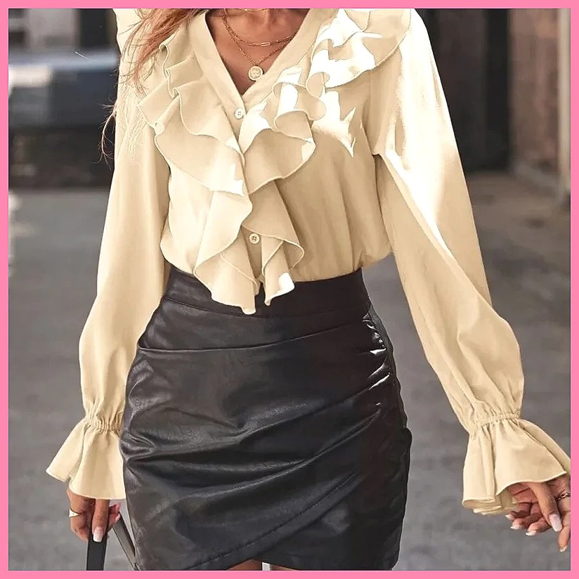 Модная женская блузка с V-обра – обзор и цена Women Top Fashion