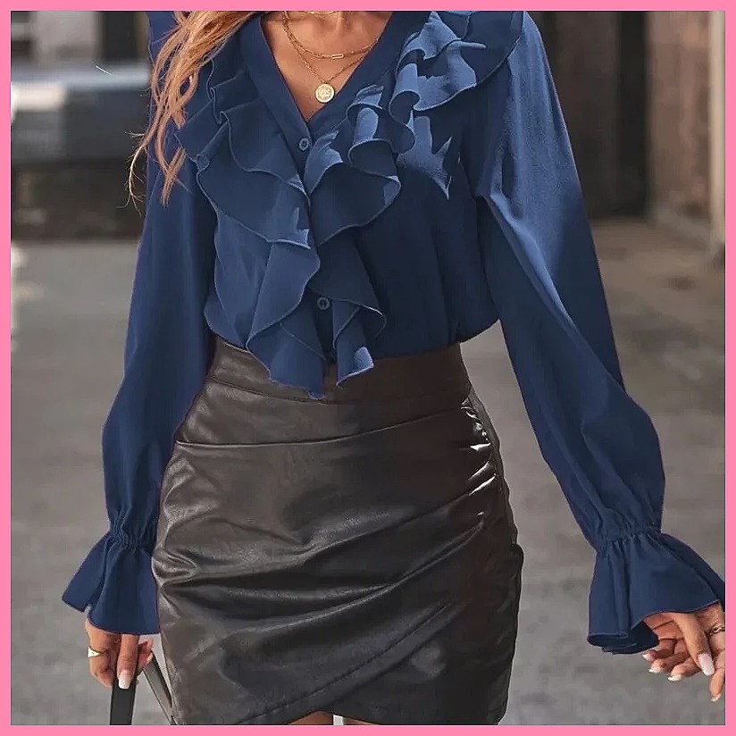 Модная женская блузка с V-обра – обзор и цена Women Top Fashion
