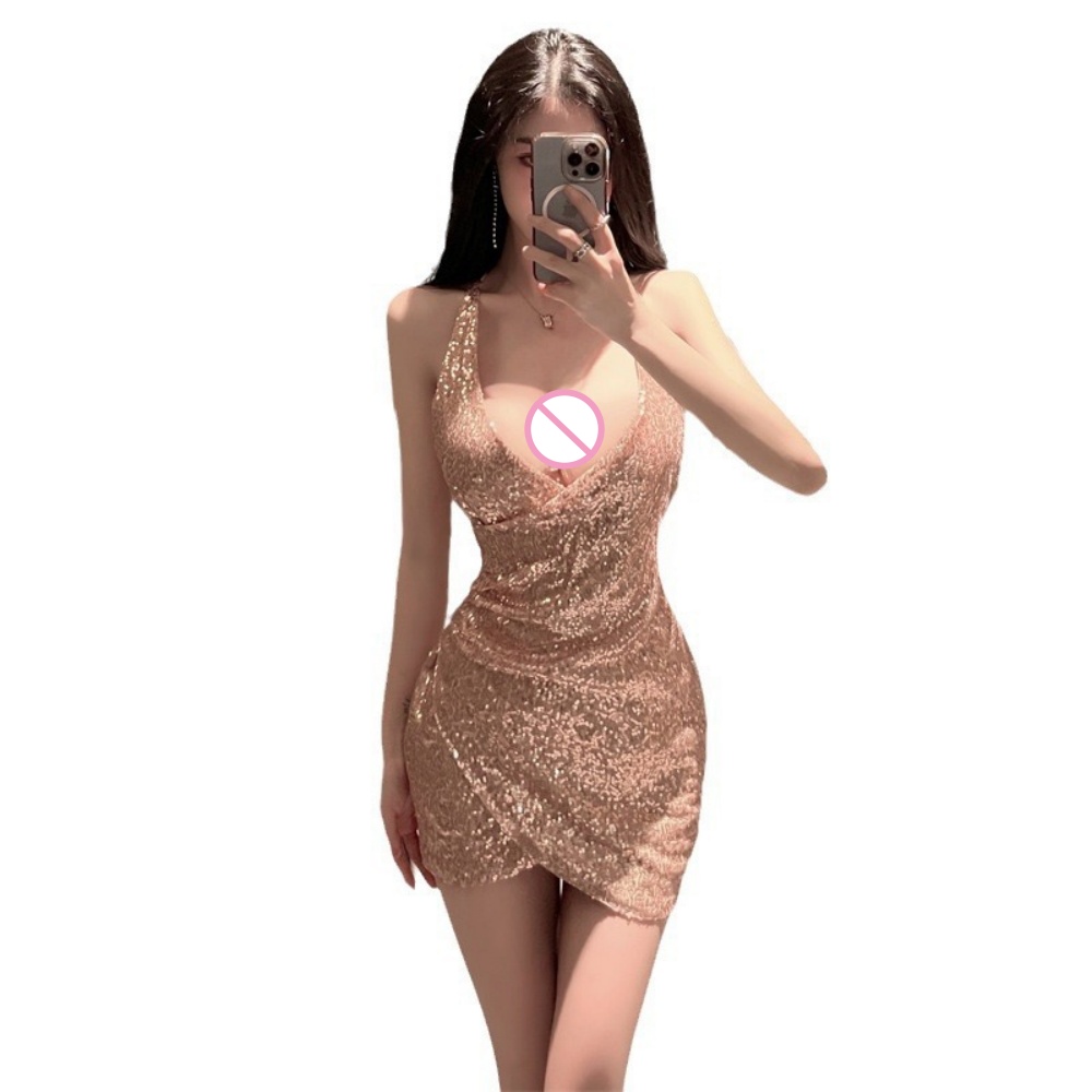 Золотистое мини-платье с пайет – обзор и цена Bodycon Dress Women